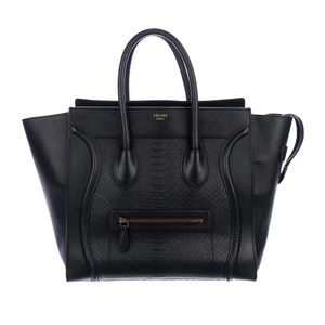 Limited Edition Céline Black Mini Luggage Tote